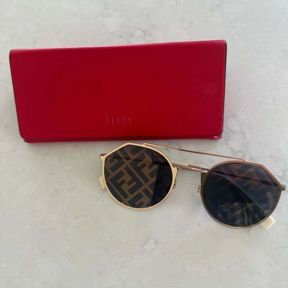 Fendi Gold Frame Sunglasses